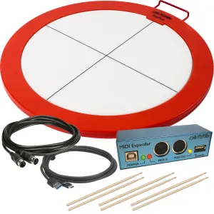 Keith McMillen Instruments BopPad Red USB-C Smart Fabric Drum Pad MIDI RIG