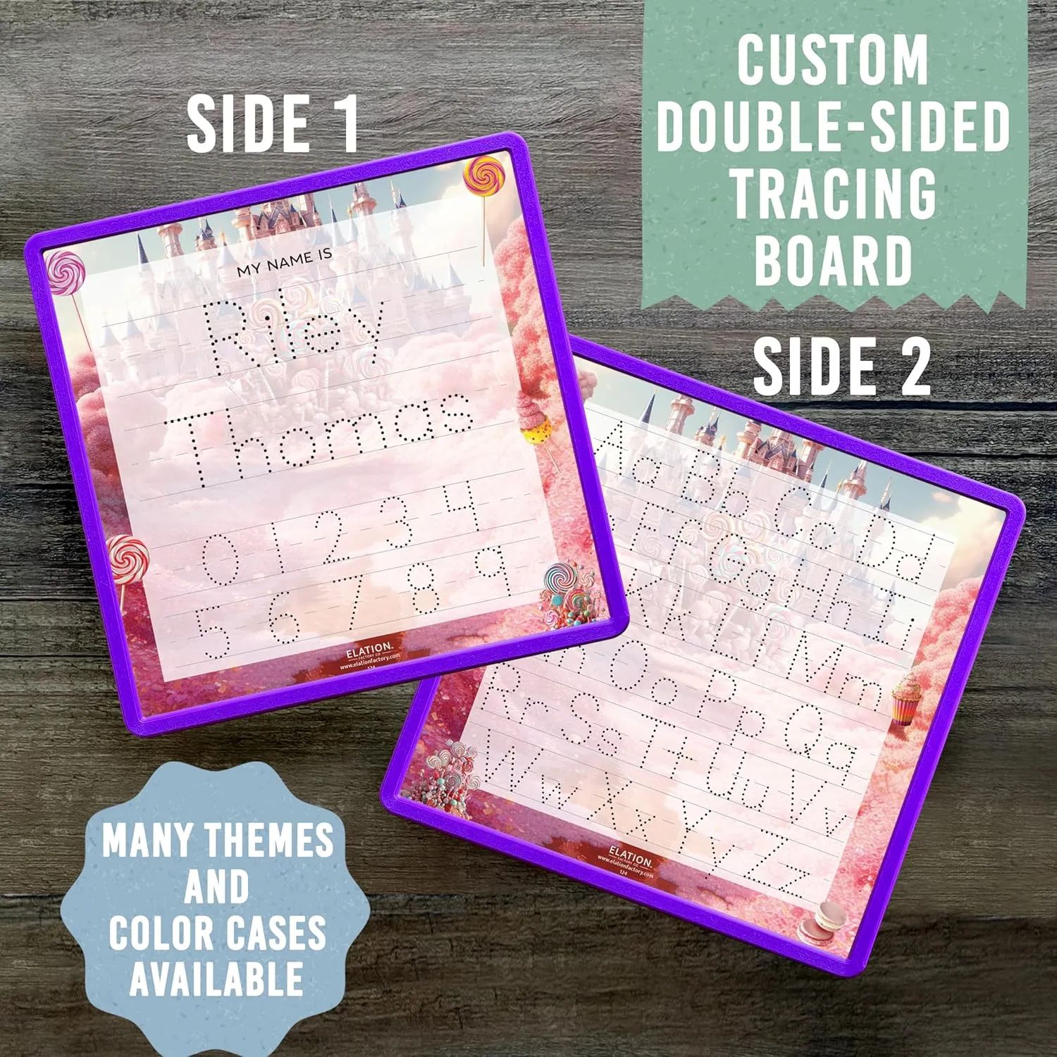 Kid's Name Tracing Board | Dry Erase Letter Tracing | Reusable Name Tracing Board | Letter Tracing Board | Personalized | Candy Theme