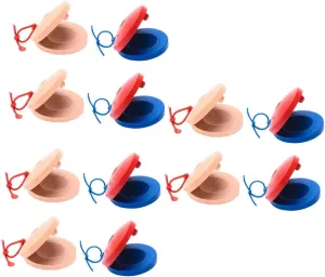 Kisangel 3sets Educational Playthings Boys and Girls Castanets Rhythm Toys Early Learning Instruments Boys and Girls- 4pcs*3