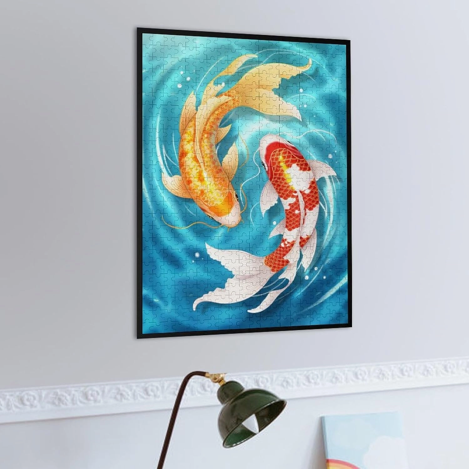 Koi Fish - 500-Piece Wooden Jigsaw Puzzles, Vibrant and Elegant Koi Fish Designs, Challenging and Detailed Puzzle for Adults & Families, Ideal Gift for Puzzle Enthusiasts