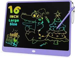 KOKODI LCD Writing Tablet for Kids 16 Inch Colorful Doodle Board, Electronic Drawing Tablet Drawing Pad for Kids, Educational and Learning Kids Toys Gifts for 3 4 5 6 7 8 Year Old Boys and Girls
