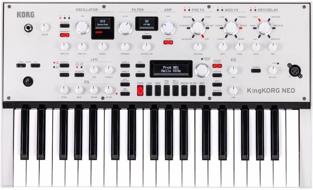 Korg KingKORG NEO Synthesizer w/ 24 Voices, 16-band Vocoder and 8-step Arpeggiator