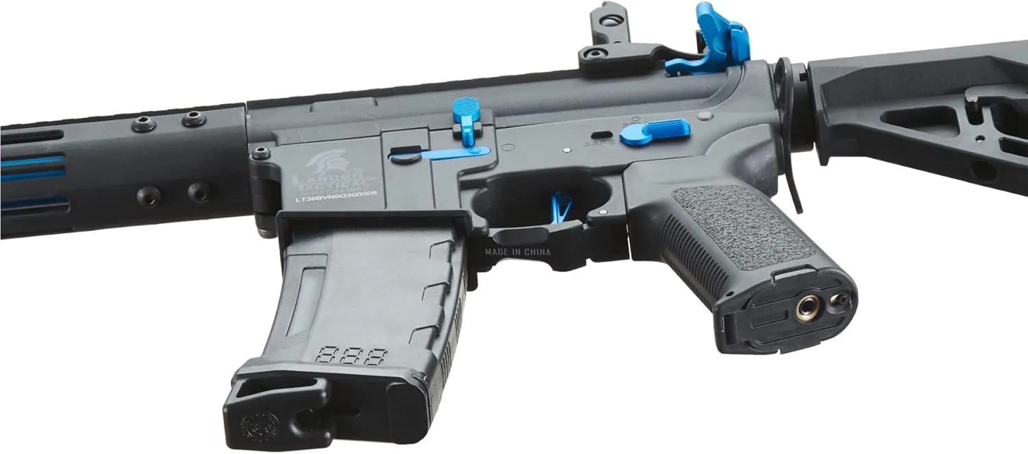 Lancer Tactical Gen 3 Archonn 9'' Lightweight Durable Polymer M4 Airsoft MLOK AEG w/High Speed Mid Cap with Programmable Trigger (ETU & MOSFET)