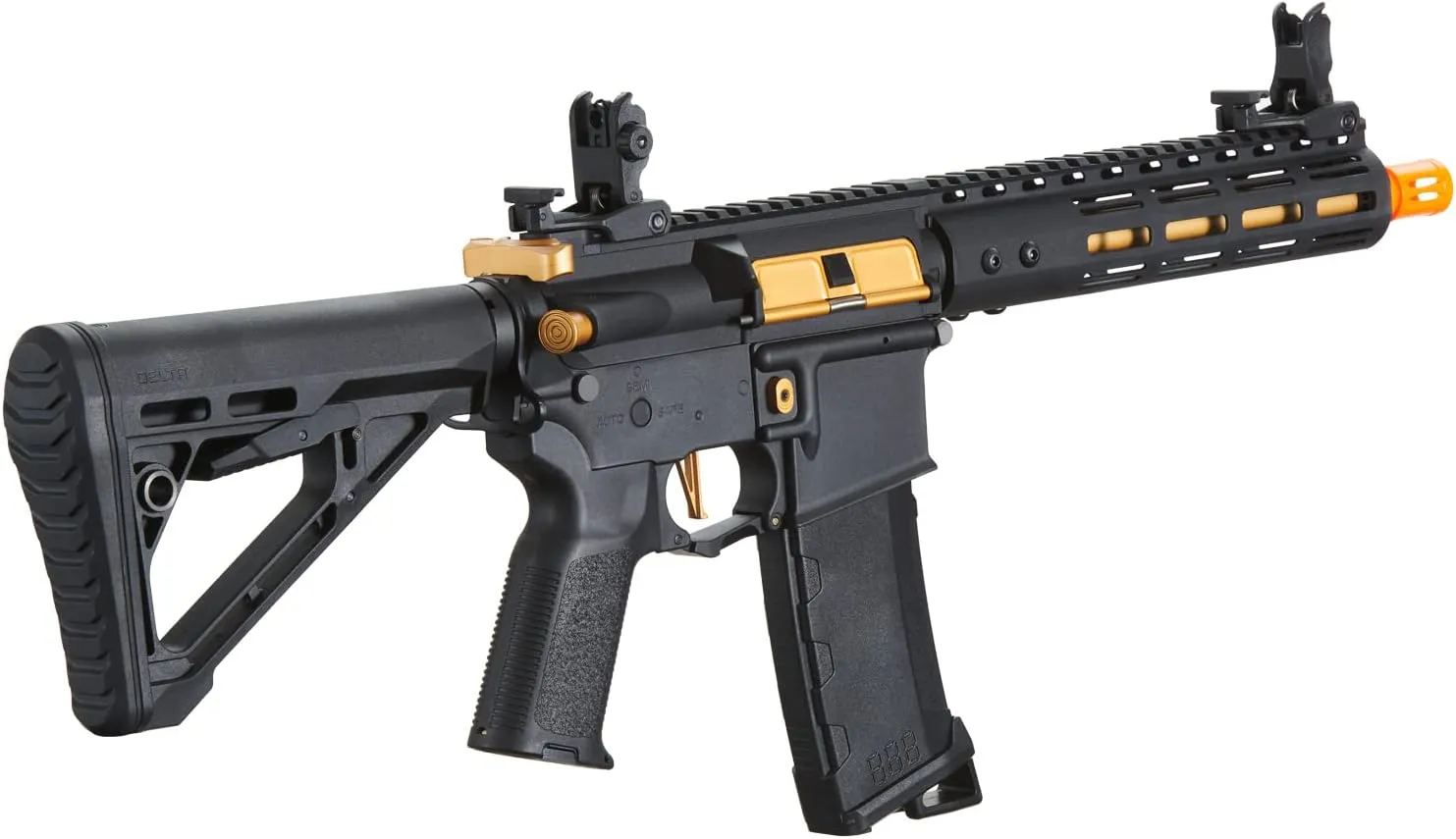 Lancer Tactical Gen 3 Archonn 9'' Lightweight Durable Polymer M4 Airsoft MLOK AEG w/High Speed Mid Cap with Programmable Trigger (ETU & MOSFET)