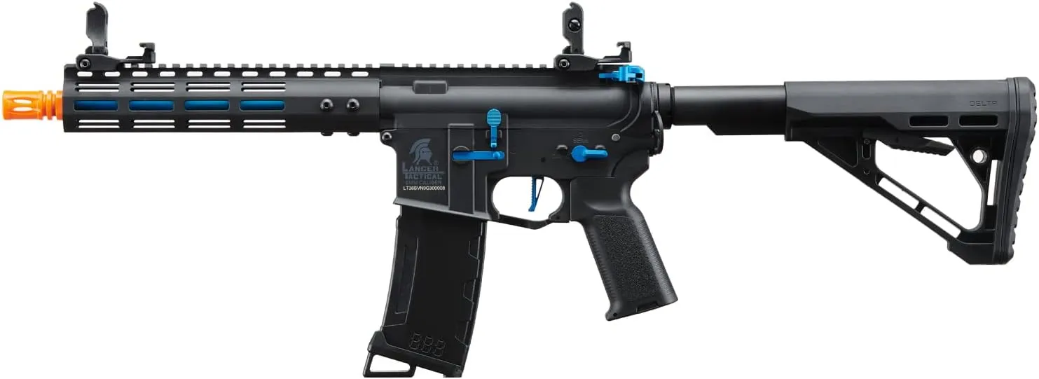 Lancer Tactical Gen 3 Archonn 9'' Lightweight Durable Polymer M4 Airsoft MLOK AEG w/High Speed Mid Cap with Programmable Trigger (ETU & MOSFET)