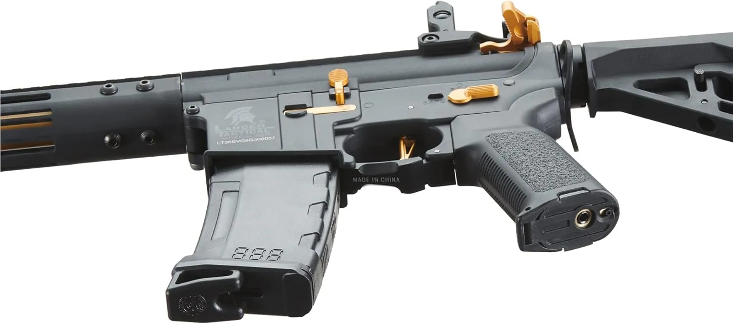Lancer Tactical Gen 3 Archonn 9'' Lightweight Durable Polymer M4 Airsoft MLOK AEG w/High Speed Mid Cap with Programmable Trigger (ETU & MOSFET)