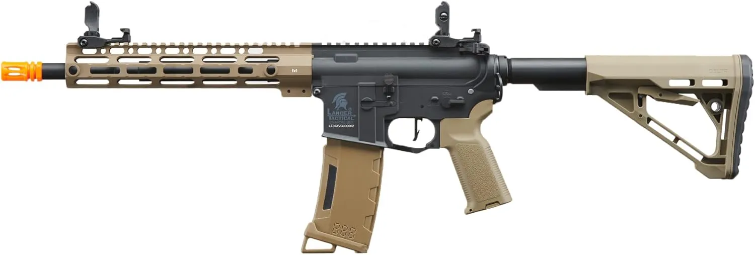 Lancer Tactical Gen 3 MLOCK 10" Airsoft M4 AEG Rifle with Delta Stock