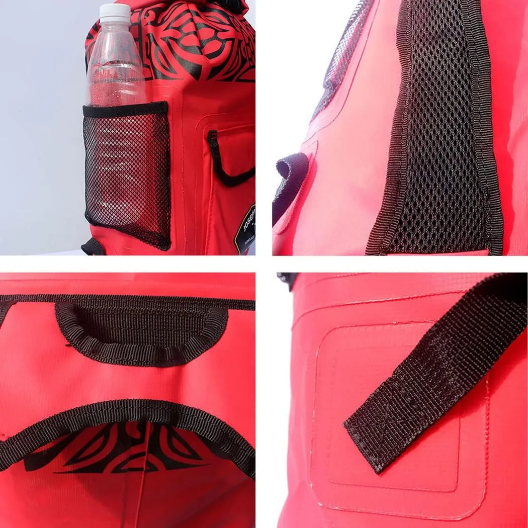 LANGWEI Waterproof Backpack, Waterproof Duffel Bag, Roll Top Lightweight Sack for Kayak, Fishing, Boating, Hiking, Paddle Board