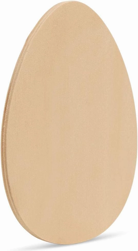 Large Wooden Egg Cutout 18 x 12 inch, Pack of 3 Unfinished Egg Shaped Wood Cutout Wood Eggs for Crafts & DIY Spring Decor, by Woodpeckers