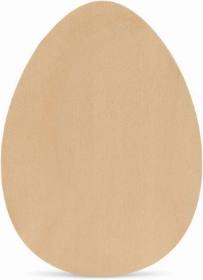 Large Wooden Egg Cutout 18 x 12 inch, Pack of 3 Unfinished Egg Shaped Wood Cutout Wood Eggs for Crafts & DIY Spring Decor, by Woodpeckers