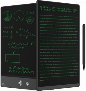 LCD Writing Tablet for Adults- 10.5″ LCD Writing Tablet,Double-Sided Full Screen,Digital Notepad for School,Office,Home,Erasable,Reusable