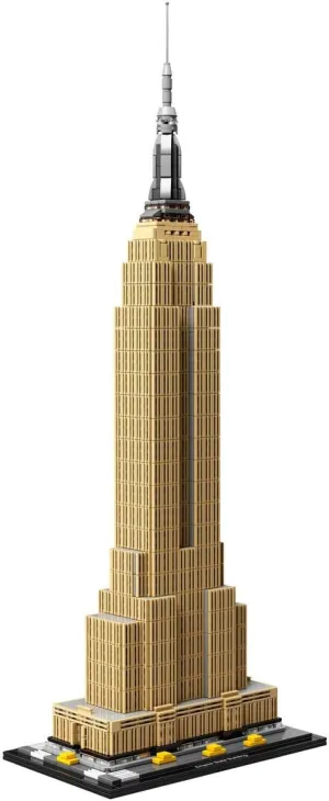 LEGO Architecture Empire State Building 21046 New York City Skyline Architecture Model Kit for Adults and Kids, Build It Yourself Model Skyscraper (1767 Pieces)