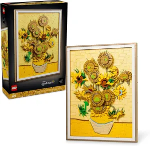 LEGO Art Vincent Van Gogh – Sunflowers Building Set for Adults - Home Decor Idea - Brick Built Painting - Creative Activity Gift for Adults, Artists, and Art Lovers - 31215