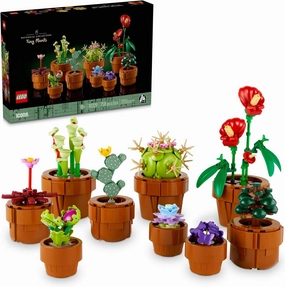 LEGO Botanicals Tiny Plants - Gift for Mother's Day - Artificial, Fake Indoor Plant Building Set for Home, Kitchen, Desk Decoration, Adults Ages 18  - 10329