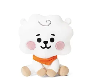 Lerion Pillow Doll Plush Small Plush Puppets,Cartoon Pillow for Kids,Baby Series Character Cute Small Plush Stuffed Animal Figure Doll (Rj,7.8 inch)
