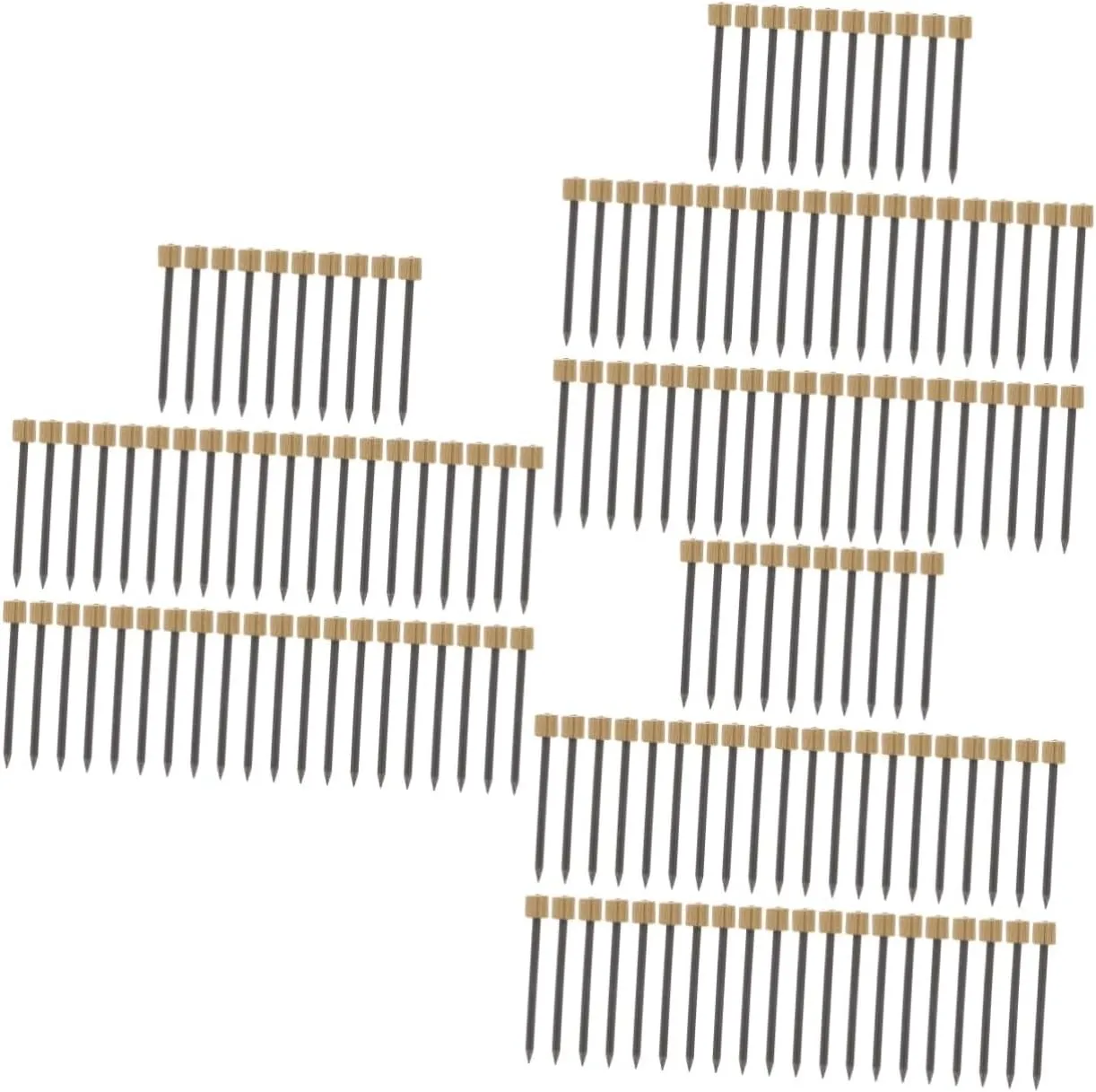 LIFKOME 50pcs Iron Copper Head Nails for Hanging Pictures Picture Nails Drywall Studs Home Office Decor