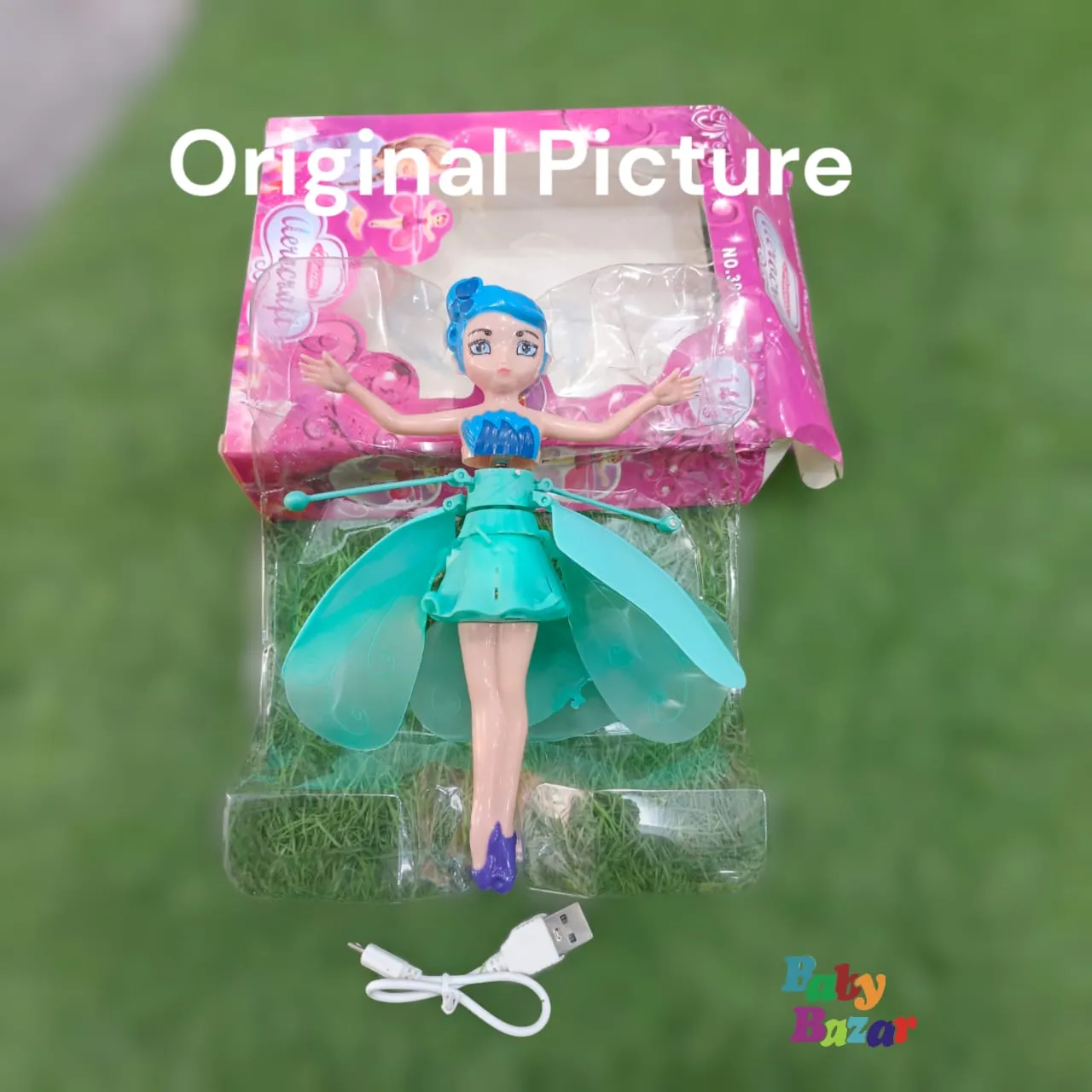 Light Green Flying Fairy Princess Doll – Magic Toy & Perfect Gift for Girls