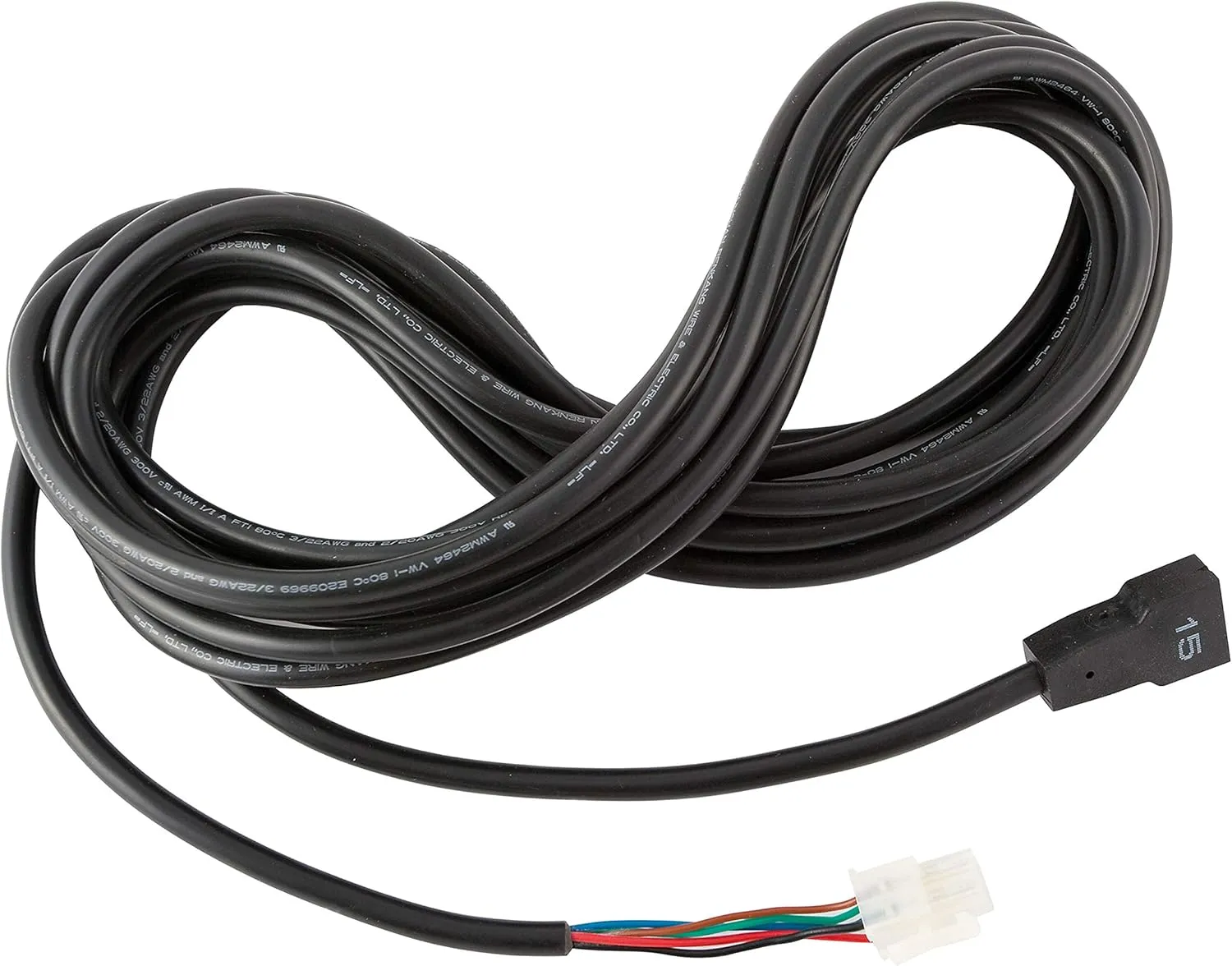 Lippert Components 229755 6-Pin Controller-to-Motor Harness - 20' (Male-to-Female), Black