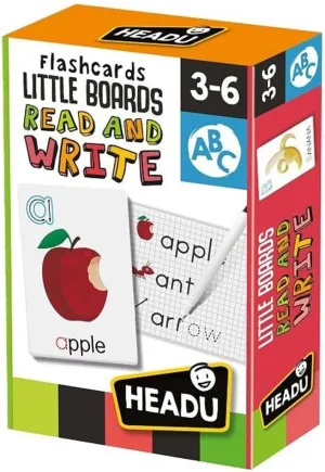 Little Boards Read and Write Flash Cards - Educational Preschool Flashcards for Girls and Boys, Montessori Word, Phonics Games for Kids Ages 3-5 to 6, Reading Toys, Birthday, Homeschool Supplies