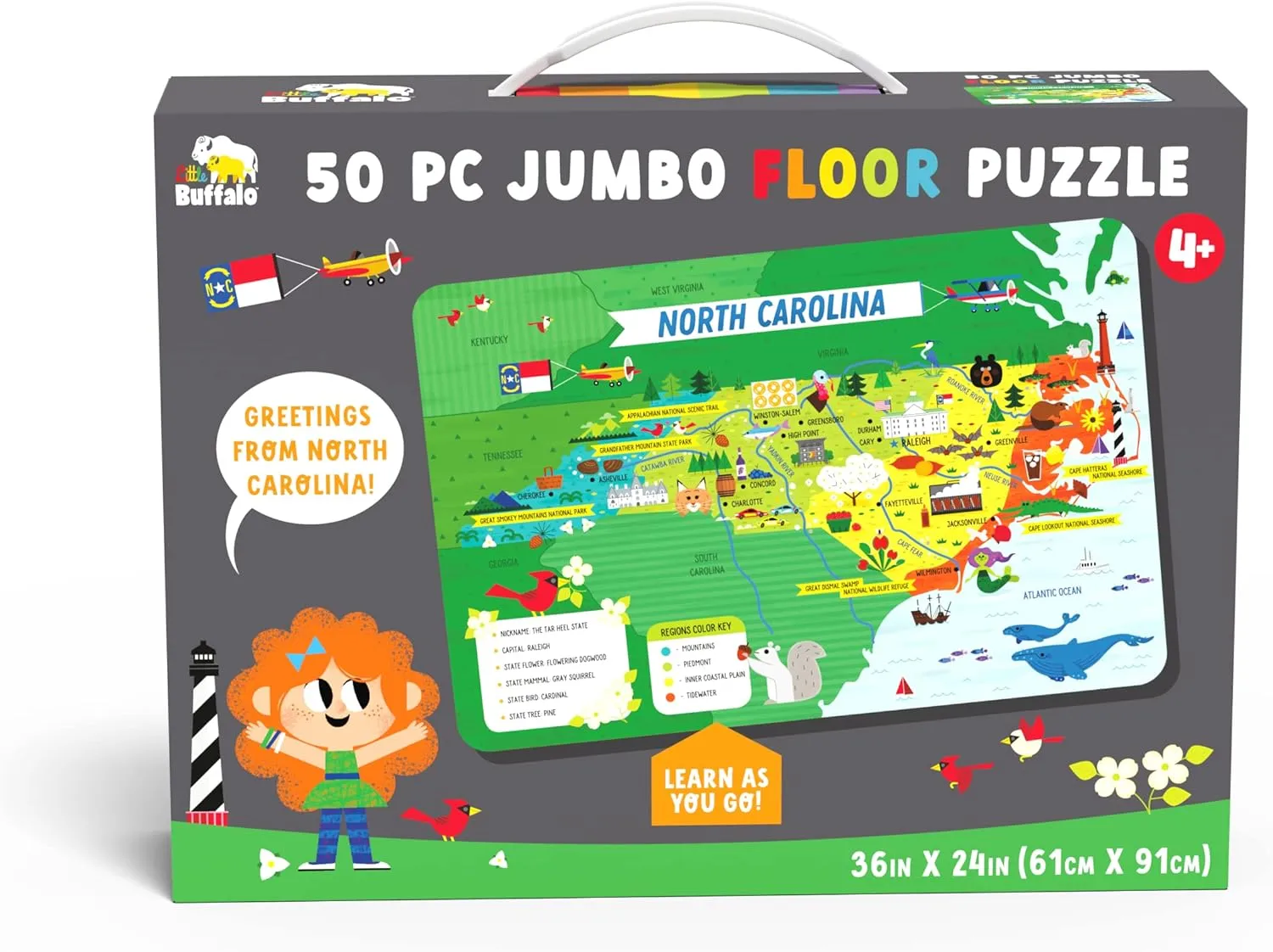 Little Buffalo North Carolina Floor Puzzle