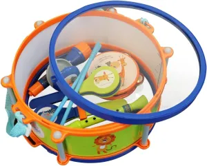 LITTLE FUN TIMES Musical Instruments for Toddlers 1-3 to Develop fine Motor Skills, Toddler Toys Musical Instruments for Kids 9 pcs Baby Instruments Preschool Educational Early Learning and Fun