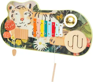 Manhattan Toy Tiger Tunes Wooden Toddler and Preschool Musical Toy Instrument with Optional Wall Mounting