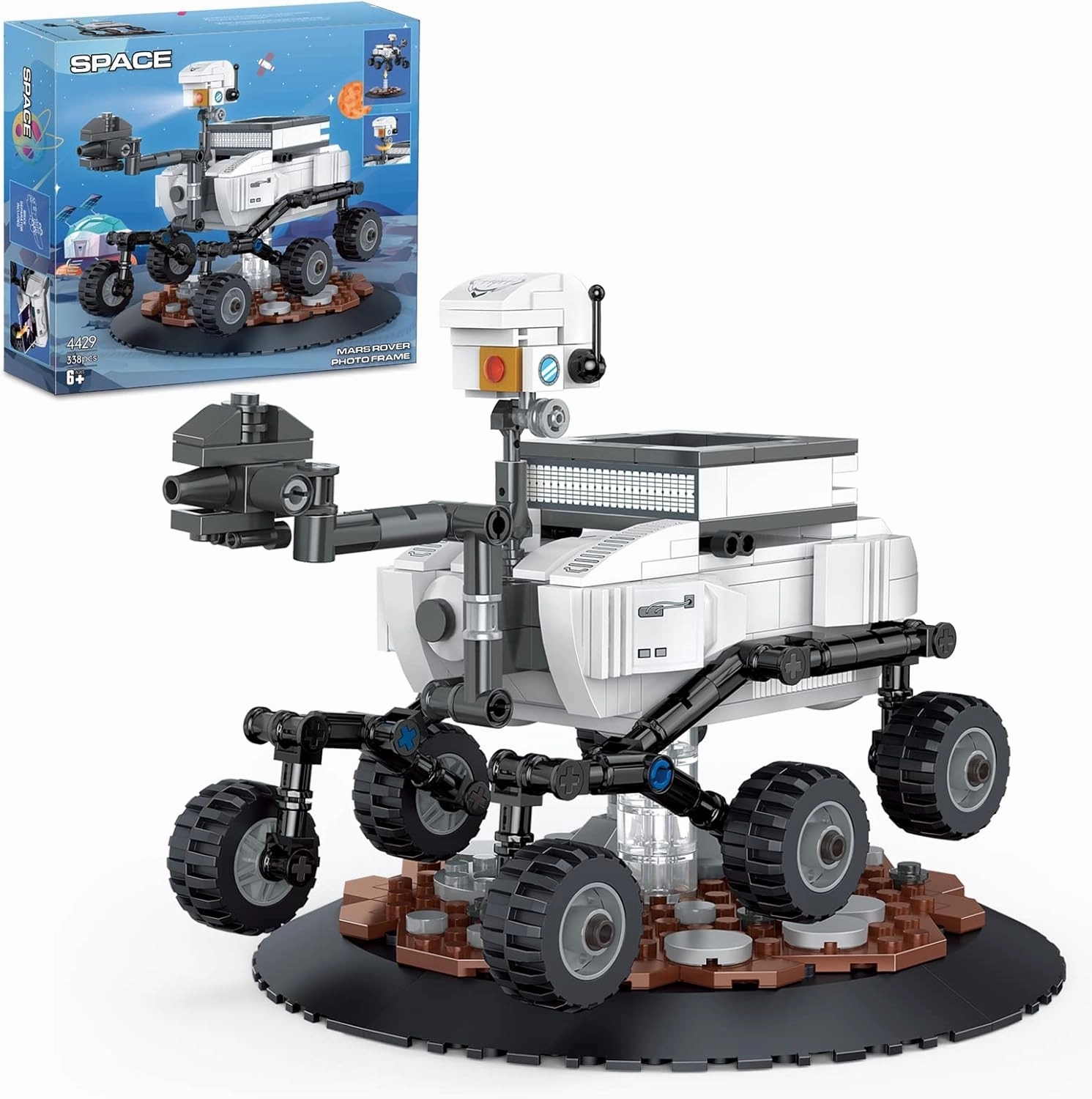 Mars Rover Building Kit 229 PCS with Mini Astronaut, Space Toys for Kids Who Love Mars Research & Exploration Adventures, Rover Model Gift for Boys Girls Aged 6-12