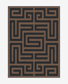 Maze Navy & Natural Tufted Rug