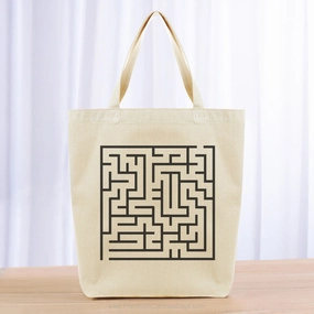 Maze Tote Bag - black