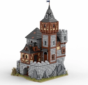 Medieval Castle Model with Interior Modular Building 4228 Pieces MOC Build for Age 18 
