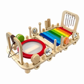 MELODY BENCH & WALL TOY WOODEN MUSIC SET