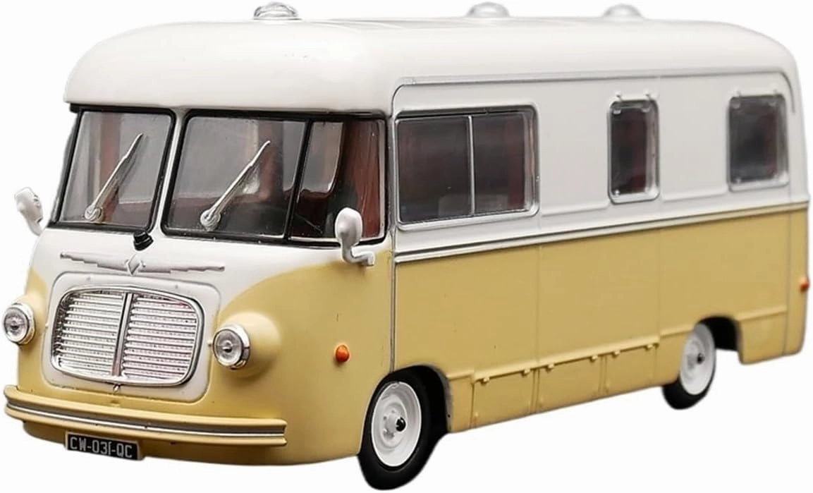 Metal Vehicles Toys 1:43 for Renault Heuliez 1400KG 1953 Motorhome Campervan Model Office Decoration Home Or Office Décor