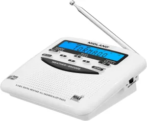 Midland - WR120B - NOAA Emergency Weather Alert Radio - Localized Programming, Trilingual Display, 60  Emergency Alerts, Alarm, Selectable Alert Tone