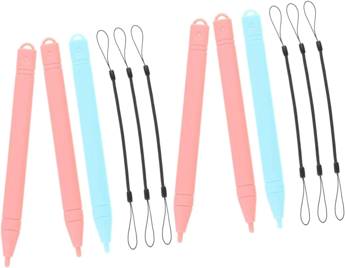 Mikikit Markers 2 Sets Drawing Writing Pen Painting LCD Replacement Board LED Tablet Rope of Lanyard Toys Pads Stylus Color for Pens with Toys