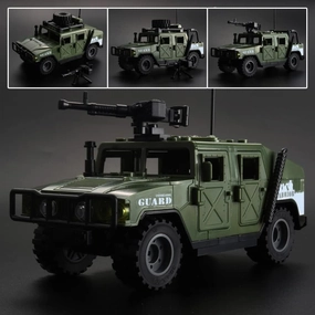 Military Vehicle Building Blocks Playsets - 4 in 1 Army Truck Kit, Car Toys for Kids, Vehicles for Boys