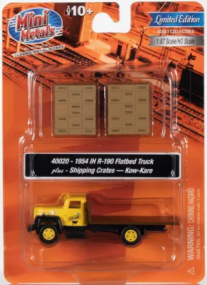 Mini Metals, 1:87 Scale - IH R-190 Flatbed Truck w/KowKare Shipping Crates