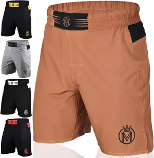 MMA Shorts & BJJ Shorts Men, UFC Grappling Fight Shorts for Boxing, Kickboxing, Muay Thai 7" Cross Training Workout