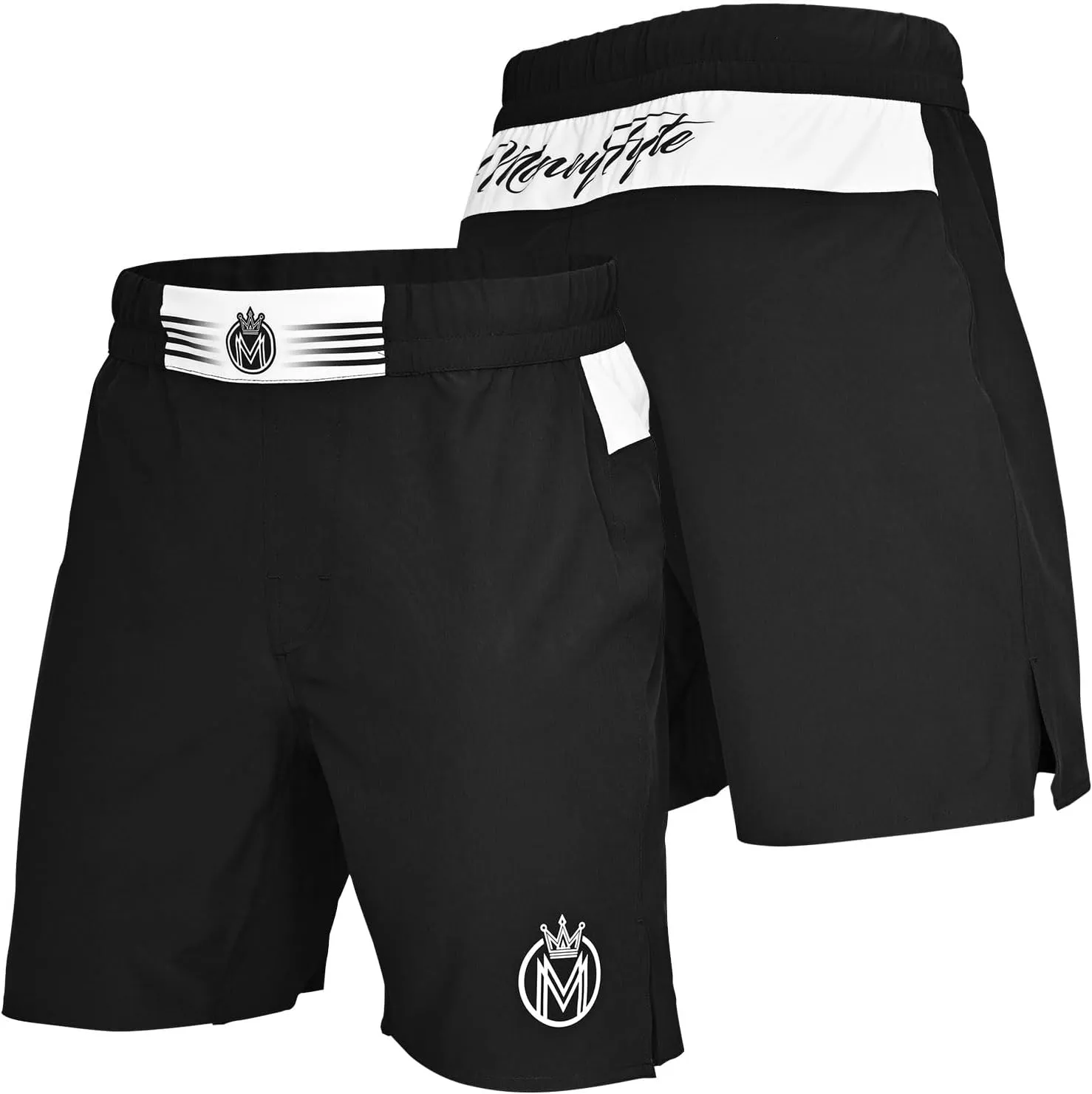 MMA Shorts & BJJ Shorts Men, UFC Grappling Fight Shorts for Boxing, Kickboxing, Muay Thai 7" Cross Training Workout