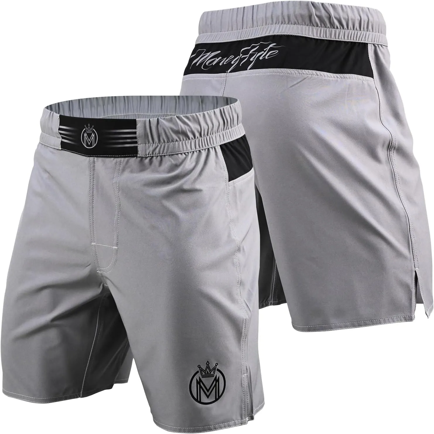 MMA Shorts & BJJ Shorts Men, UFC Grappling Fight Shorts for Boxing, Kickboxing, Muay Thai 7" Cross Training Workout