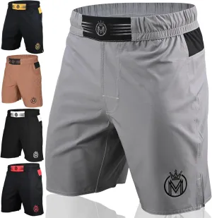 MMA Shorts & BJJ Shorts Men, UFC Grappling Fight Shorts for Boxing, Kickboxing, Muay Thai 7" Cross Training Workout