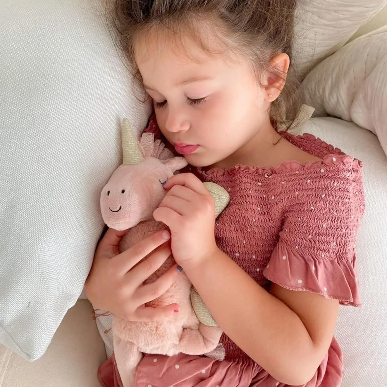 MON AMI Uliana The Unicorn Cuddle Bud | 11" Plushie with Removable Heating & Cooling Pack | Microwavable Stuffed Animal Toy for Kids & Adults | Warm Cuddle Gift for Therapy, Comfort & Relaxation