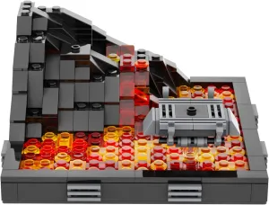 MOOXI-MOC Space Wars Revenge of The Sith Duel on Mustafa Building Set,OBI-Wan Kenobi VS Anakin Skywalker Creative Building Blocks Toy Kit(312pcs)