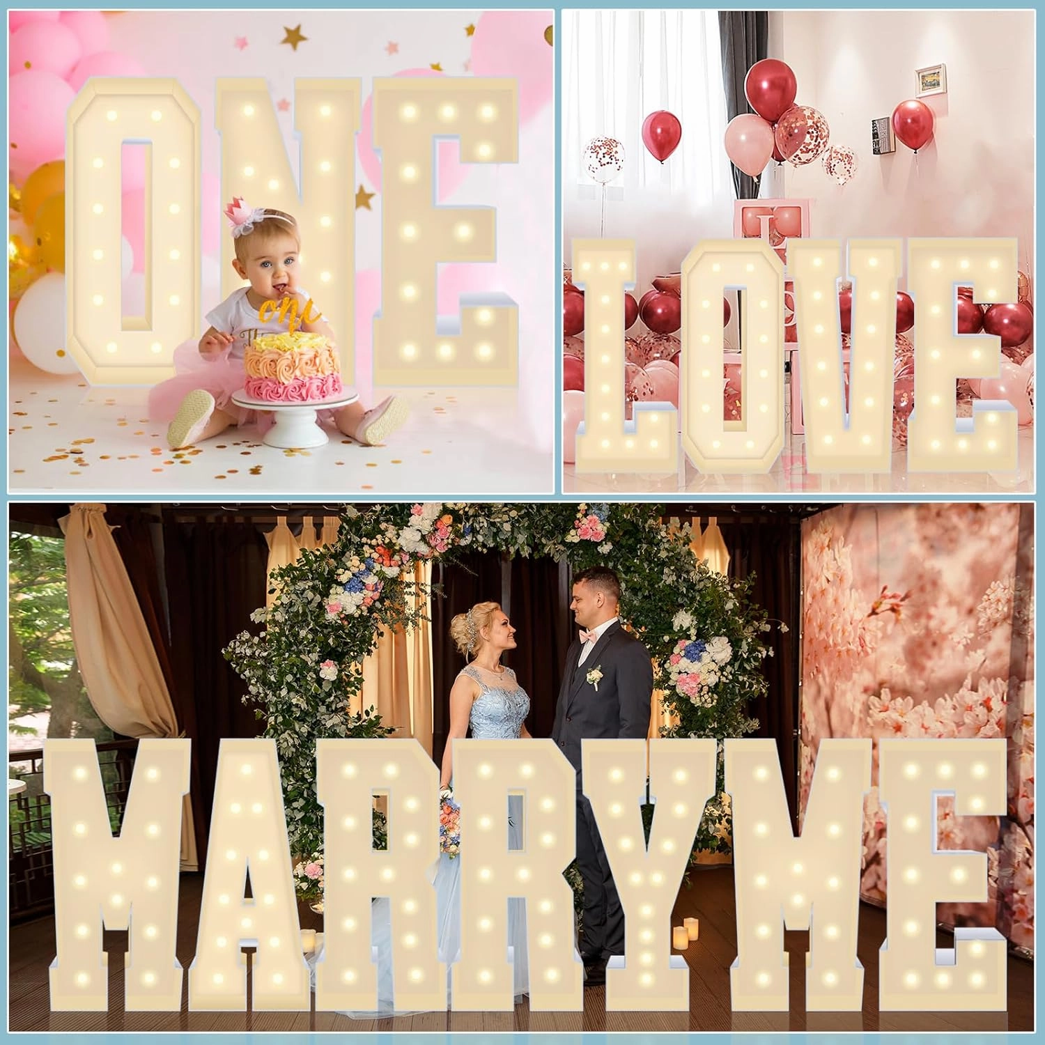 Multifunctional 4FT Marquee Numbers, corrugated plastic board, Quick Assembly in 5 Minutes Without Tools, for party decoration, disassembled into blank yard signs, Poster Board (Letters R)