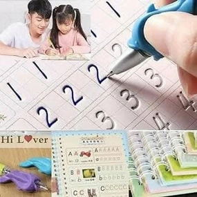 Multispace Alphabets for Kids Learning Handwriting Practice Copybook for Kids With Pen set for Preschooler