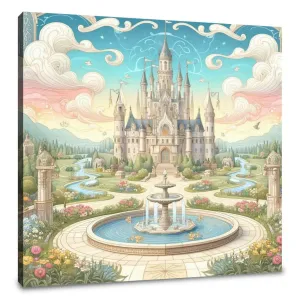 Mystical Fairy-Tale Castle Canvas