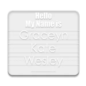 Name Tracing Board | Acrylic Dry Erase Learning Board | Reusable Personalized Washable Board | Preschool Learning | Education Supplies