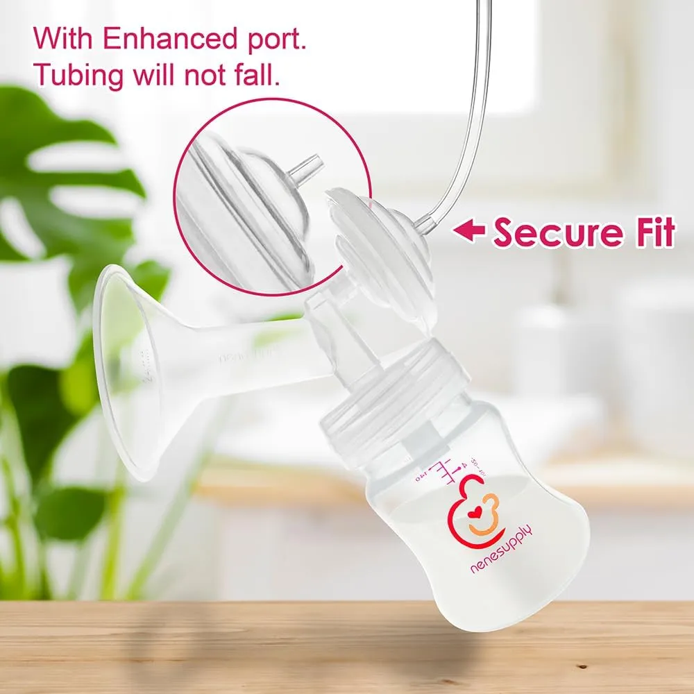 Nenesupply Pump Parts Compatible with Spectra S2 S1 9 Plus Breast Pump to Replace Spectra Pump Parts S2 Accessories Flange 17mm Duckbill Valve Tubing Pumping Bottles Backflow Protector