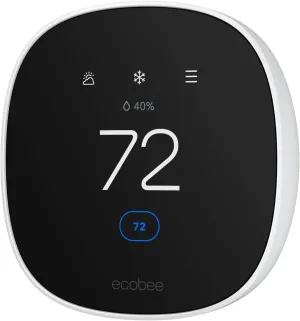 New 2025 ecobee Smart Thermostat Essential - Energy Star Certified programmable Wi-Fi Thermostat - Works with Siri, Alexa, and Google Assistant