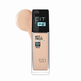New York Liquid Foundation, Matte Finish, With SPF, Absorbs Oil, Fit Me Matte   Poreless, 120 Classic Ivory, 30ml