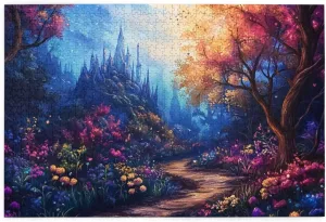 Nighttime Jungle Trail，1000 Pcs Adult Wooden Jigsaw Puzzles,Let Your Imagination Run Wild，Entertainment Games That Exercise Hands-On Skills，Forget The Troubles of Life，Enjoy The Process